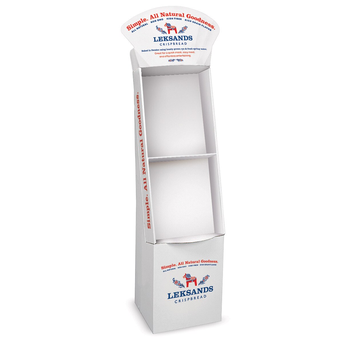 Leksands Crispbread Triangle Shipper with Shelf (Product Sold ...